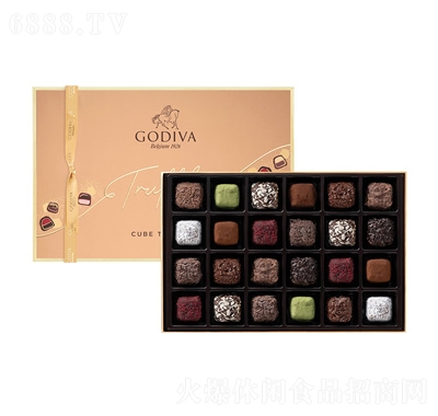 歌帝梵松露形立方巧克力礼盒24颗装产品图