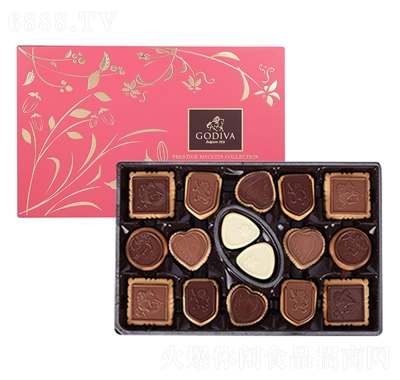 歌帝梵臻选巧克力饼干礼盒32片装产品图