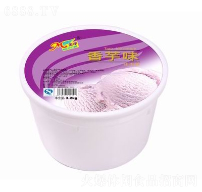 美丰家庭装冰淇淋香芋味3.2kg