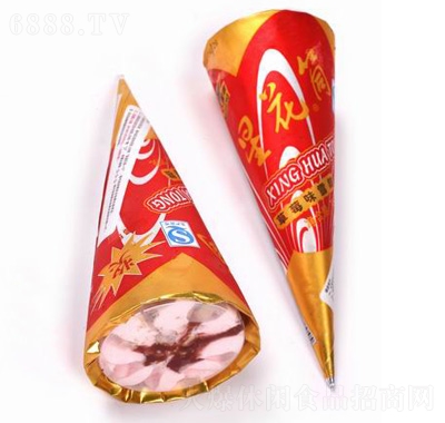 美丰星花筒草莓味雪糕
