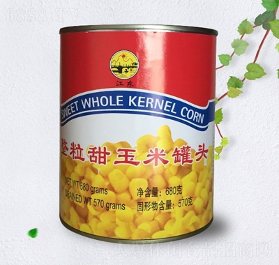 江东甜玉米罐头（蔬菜罐头）产品图