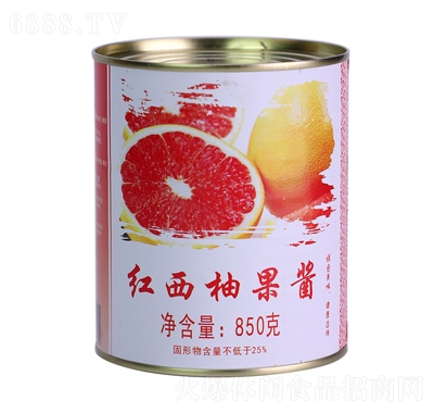 广村红西柚果酱罐头产品图