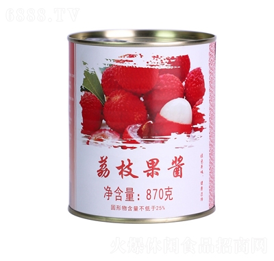 广村荔枝果酱罐头产品图