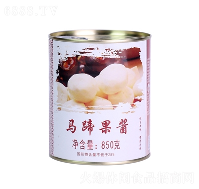 广村小罐头马蹄果酱罐头产品图