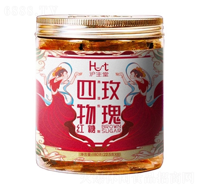 沪生堂玫瑰四物红糖（块状）