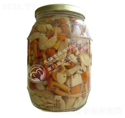 鑫龙仙混合菇罐头产品图