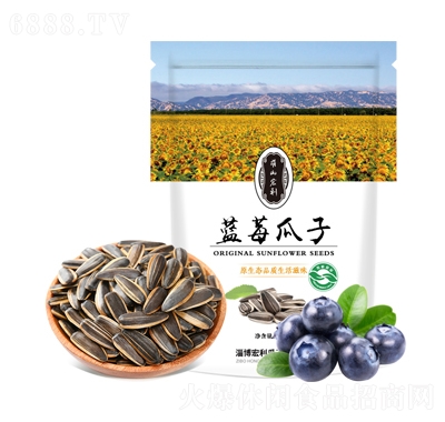 萌山宏利蓝莓味瓜子500g