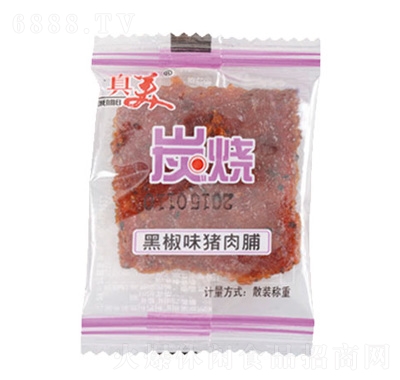 真美猪肉脯黑椒味