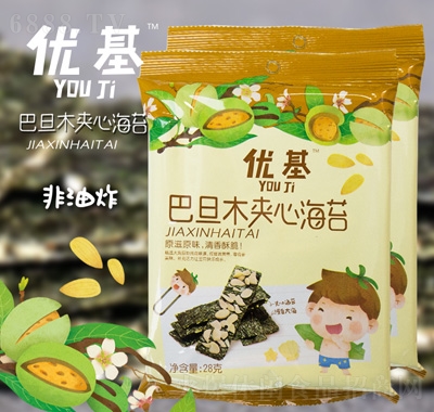 优基巴达木夹心海苔袋装28克