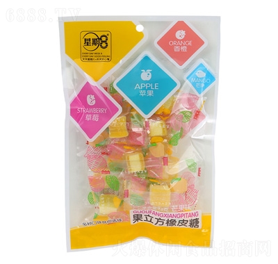 星期8果粒方橡皮糖芒果味