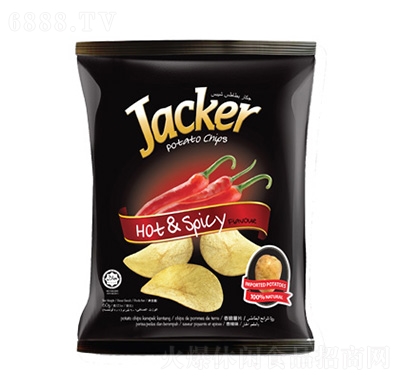杰克薯片袋装60g香辣