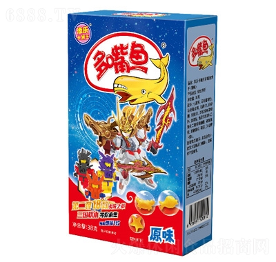 添乐卡通王新三国多嘴鱼原味38g