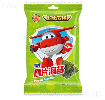 添乐卡通王超级飞侠厚片海苔4.5g