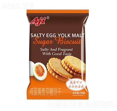 Aji咸蛋黄麦芽糖饼干产品图