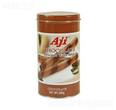 Aji巧克力味卷心酥380g