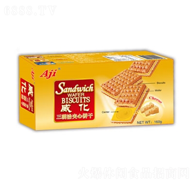 Aji威化三明治夹心饼干（奶酪味）160g产品图