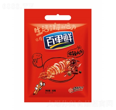 百里鲜麻辣鱿鱼80g