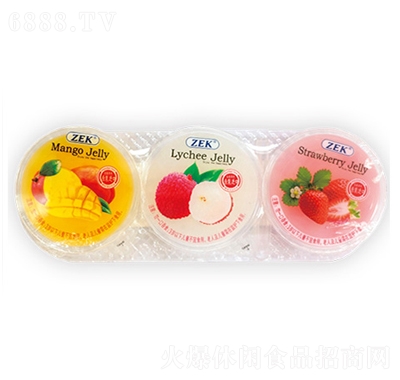 ZEK三合一水果味果冻（芒果味、荔枝味、草莓味）