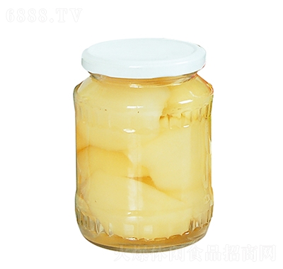 盛安食品梨罐头玻璃瓶580g