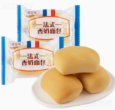 三辉麦风法式香奶面包休闲食品早餐食品产品图