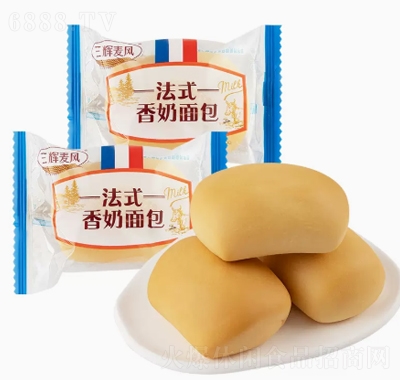 三辉麦风法式香奶面包4000g休闲食品糕点