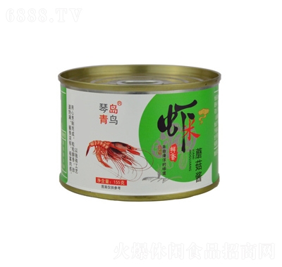 琴岛青鸟虾米蘑菇酱105克休闲食品产品图