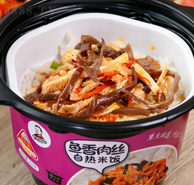 椿林鱼香肉丝自热米饭休闲食品产品图