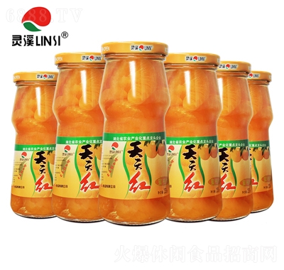 天天红橘子罐头水果罐头食品招商产品图