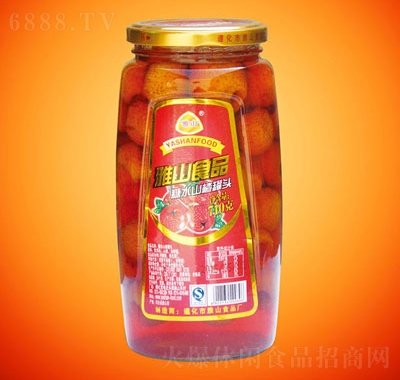 雅山糖水山楂罐头710g新鲜水果罐头休闲零食产品图