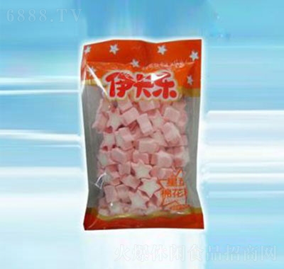 伊卡乐棉花糖星型软糖年货零食150g