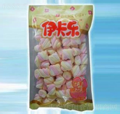 伊卡乐棉花糖花粒休闲零食150g