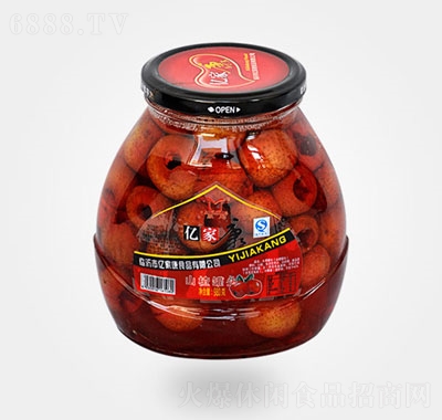 亿家康山楂罐头办公休闲零食水果罐头980克产品图