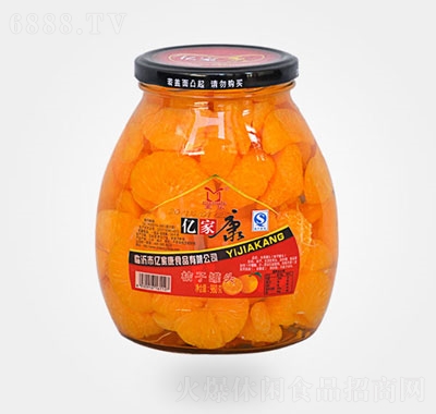 亿家康桔子罐头休闲零食水果食品980克产品图