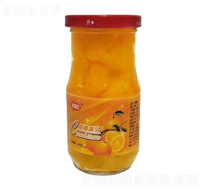 齐家红柑橘罐头248g休闲零食办公室食品产品图