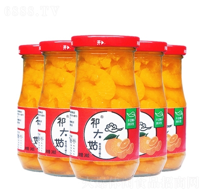 祁大姑新鲜橘子罐头248g6瓶办公室分享装休闲零食