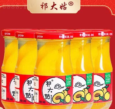 祁大姑黄桃罐头水果新鲜248gx6罐网红小吃午后甜品产品图