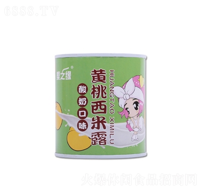 梨之缘酸奶水果罐头黄桃西米露312g网红小吃休闲零食