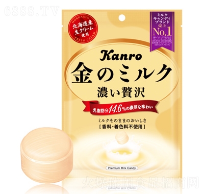 KANRO北海道香浓牛奶味硬糖批发休闲零食产品图