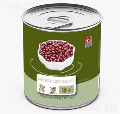 紫山红豆罐头产品图