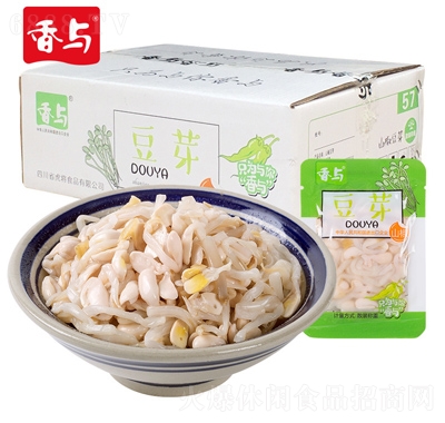 香与散称山椒豆芽榨菜脆口咸菜开味外卖下饭菜小菜零食