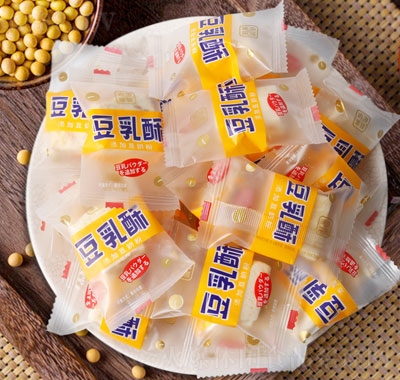 香港雅佳豆乳榴莲味雪花酥休闲零食点心产品图