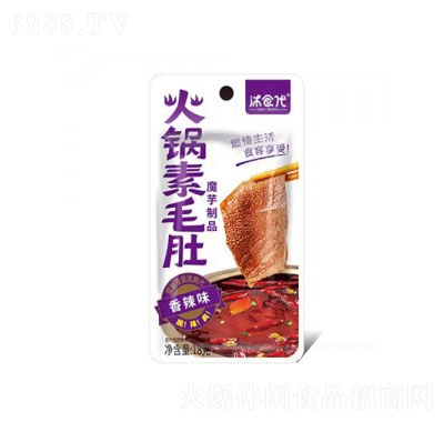 沐食代牛火锅素毛肚魔芋制品（香辣味）18g网红小吃风味零食产品图
