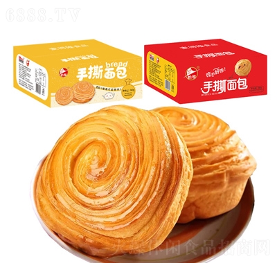 怡鹭网红零食礼包早餐休闲食品手撕面包产品图
