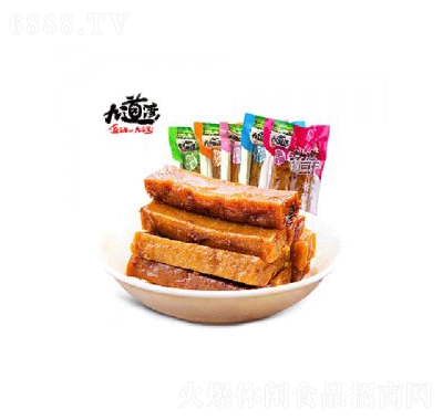 九道湾豆干网红小吃风味零食产品图