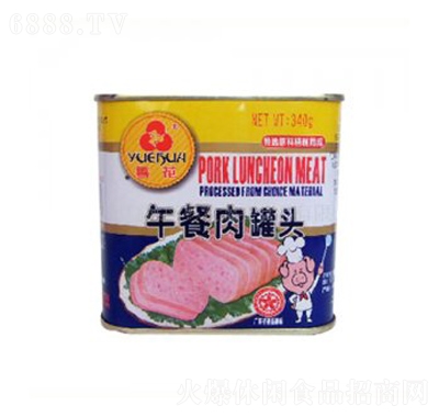 粤花午餐肉罐头340g超市零食休闲食品