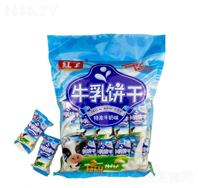 红了牛羊乳系列饼干风味零食批发