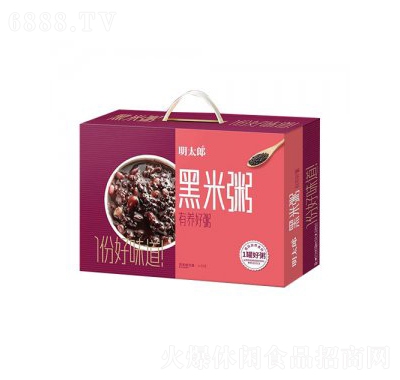 明太郎黑米粥礼盒超市零食办公室零食产品图