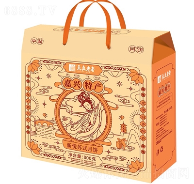 真真老老新悦苏式月饼礼盒网红小吃风味零食产品图