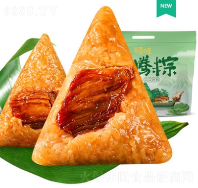 百草味龙腾粽子礼袋装600g6只鲜大肉粽网红零食特产端午嘉兴产品图