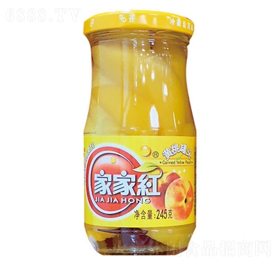 鹏达黄桃罐头245g网红小吃休闲食品